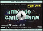 Concerto di Maurioz Melis - Il Mondo Canta Maria 2012, Uta - Cagliari